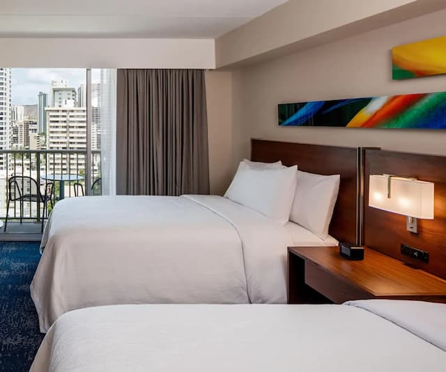 威基基海灘希爾頓花園酒店-套房, 1 間臥室, 城市景-1