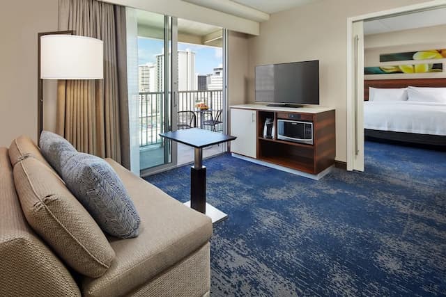 威基基海灘希爾頓花園酒店-套房, 1 間臥室, 無障礙 (Roll-In Shower)-2