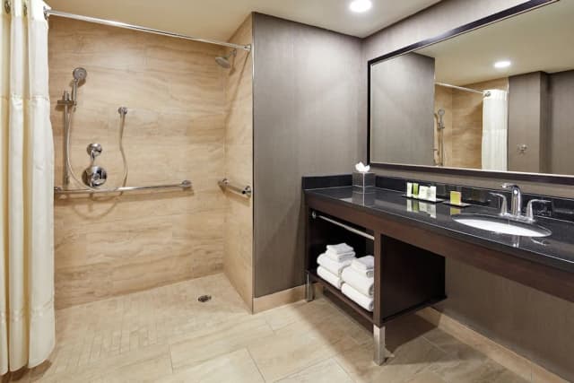 ヒルトン ヒューストン プラザ / メディカル センター-ルーム キングベッド 1 台 バリアフリー 浴槽-5