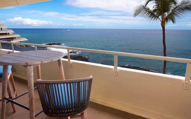 皇家科納度假酒店-客房, 1 張特大雙人床, 海濱-5