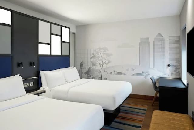 Aloft London Excel-家庭房, 2 张双人床-1