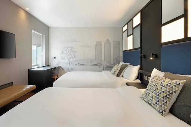 Aloft London Excel-家庭房, 2 张双人床-6