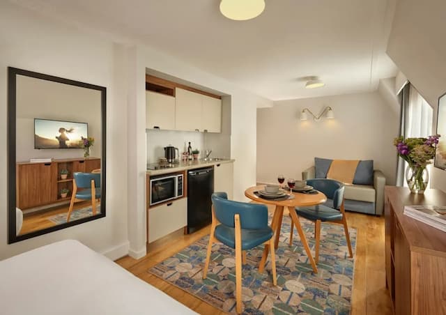 倫敦巴比肯馨樂庭飯店-豪華開放式客房, 1 張標準雙人床和 1 張沙發床, 城市景觀 (Studio Deluxe)-5