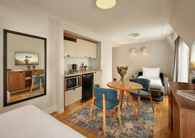 倫敦巴比肯馨樂庭飯店-豪華開放式客房, 1 張標準雙人床和 1 張沙發床, 城市景觀 (Studio Deluxe)-6