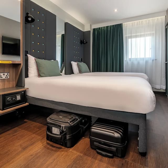 倫敦國王十字 A 點飯店 – 聖潘克拉斯-雙床房-7