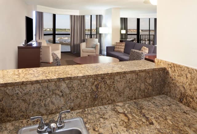 Hilton Houston NASA Clear Lake-套房, 1 张特大床, 无障碍 (Mobility & Hearing, Roll-in Shower)-8
