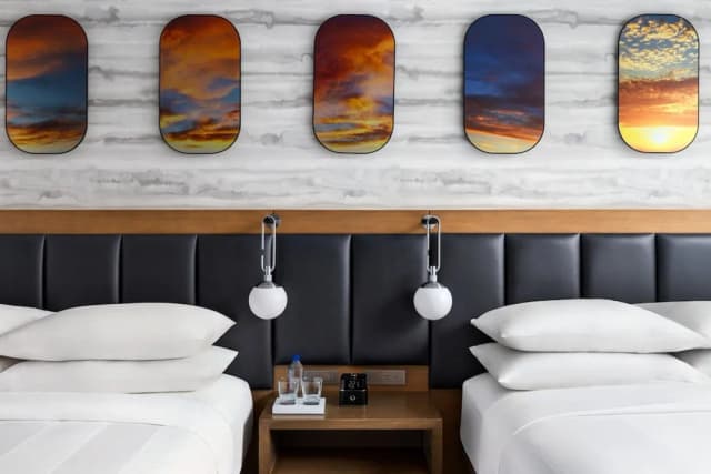 Marriott New York JFK Airport-標準客房, 2 張加大雙人床-3