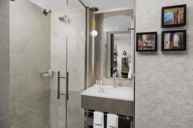 TownePlace Suites by Marriott New York Manhattan/Chelsea-開放式客房, 1 張特大雙人床, 簡易廚房, 庭園景觀-5