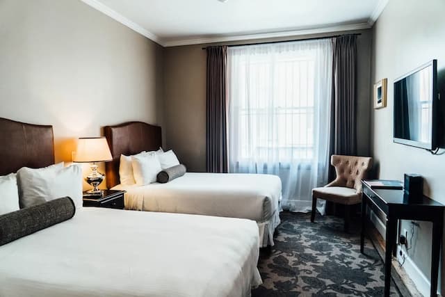 ホテル ノルマンディー-ルーム ダブルベッド 2 台-1