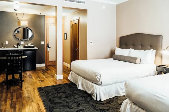 ホテル ノルマンディー-ルーム ダブルベッド 2 台-6