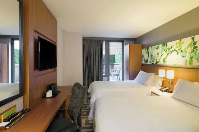 Hilton Garden Inn New York/Central Park South-Midtown West-Deluxe Room, 2 Double Beds, Terrace-1
