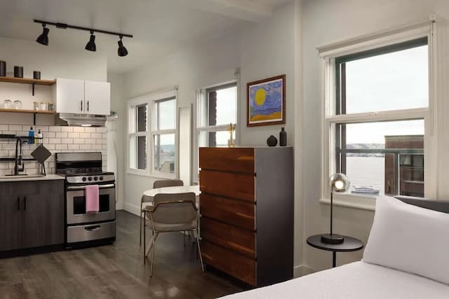 西雅圖市中心溫德姆公寓-公寓, 1 張加大雙人床, 非吸煙房 (Studio, Bay View)-6