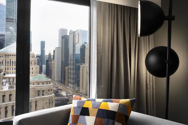 芝加哥市中心 voco IHG 旗下酒店-特級客房, 1 張特大雙人床 (Chicago Skyline View)-10