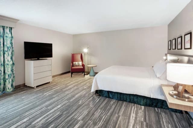 芝加哥北岸/埃文斯頓希爾頓花園飯店-客房, 1 張特大雙人床, 無障礙-6