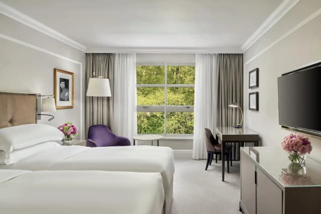 ハイアット リージェンシー ロンドン、ザ チャーチル-ルーム シングルベッド 2 台 ガーデンビュー-1