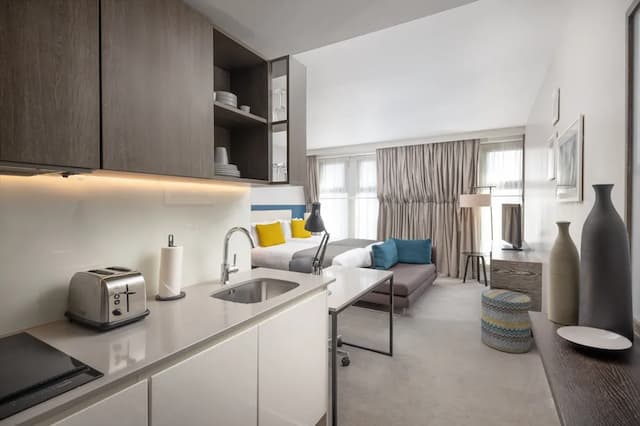 倫敦佛賀駐橋套房公寓酒店 (IHG 旗下酒店)-開放式套房, 2 張單人床, 小廚-4