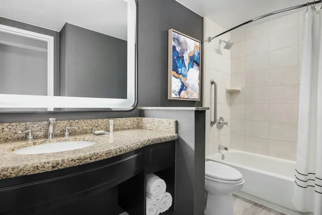 芝加哥米德韋機場萬豪飯店-客房, 1 張特大雙人床-6