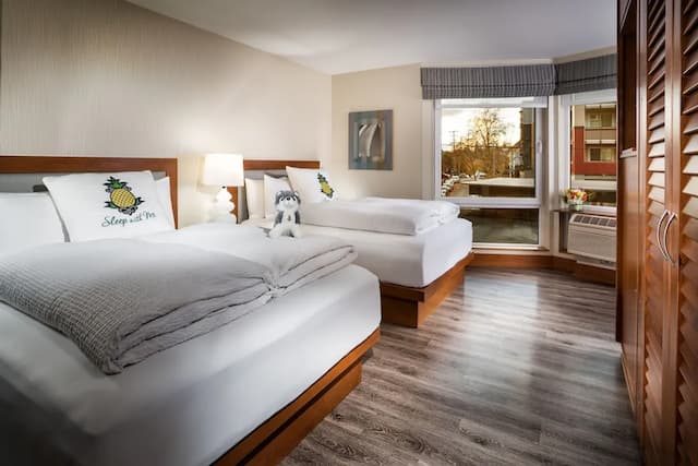 스테이파인애플, 워터타운 호텔, 유니버시티 디스트릭트 시애틀-스튜디오, 퀸사이즈침대 2개-1