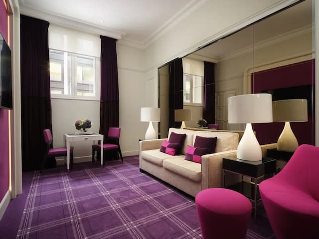 Sofitel London St James-华丽套房, 1 张特大床和 1 张沙发床 (Separate Living Room with Sofa Bed)-2