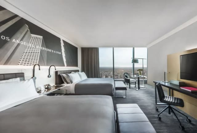 インターコンチネンタル ロサンゼルス ダウンタウン バイ IHG-クラシック ルーム クイーンベッド 2 台 シティビュー-2