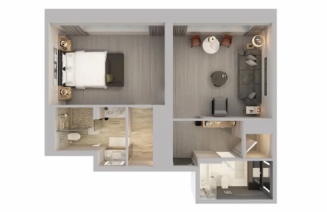 ザ リッツ カールトン シカゴ-スイート 1 ベッドルーム タワー-2