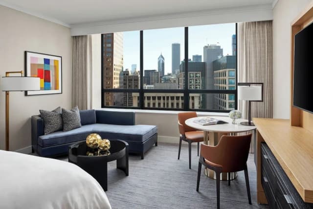 더 리츠칼튼, 시카고-클럽룸, 더블침대 2개, 시내 전망-2