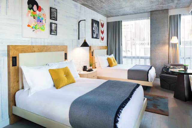 호텔 50 보워리 - 주아 드 비브르 바이 하얏트 계열 숙박 시설-룸, 더블침대 2개-1