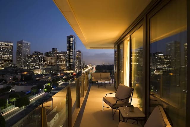 월도프 아스토리아 베벌리 힐스-주니어 스위트, 킹사이즈침대 1개, 코너 (Deluxe, High Floor)-4