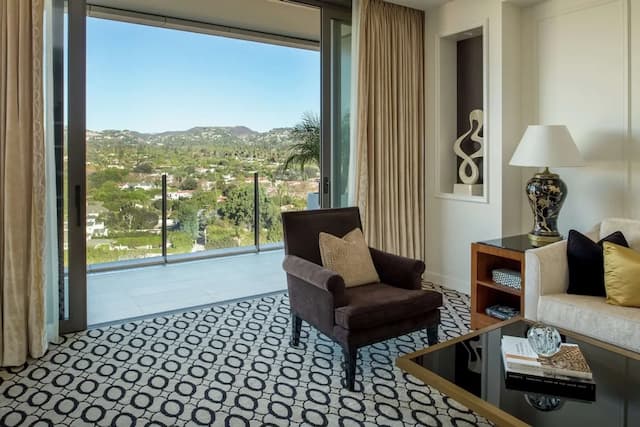 월도프 아스토리아 베벌리 힐스-디럭스 스위트, 킹사이즈침대 1개, 금연 (HOLLYWOOD)-1