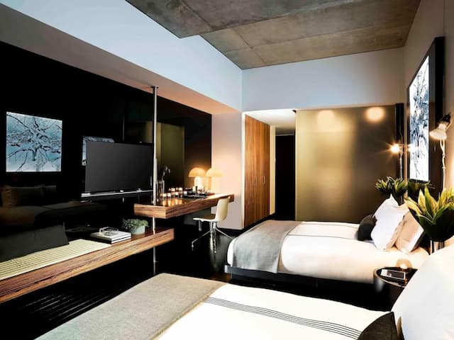 シックスティ ロウアー イースト サイド-スタジオ クイーンベッド 2 台-1