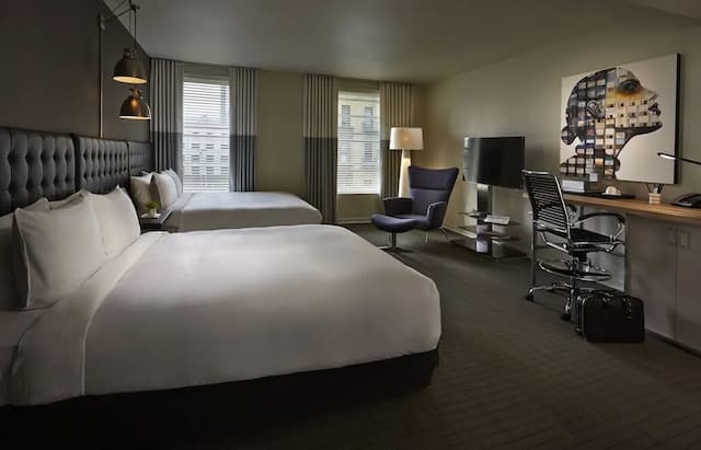 ホテル ゼッタ サンフランシスコ-ルーム ダブルベッド 2 台 車いす対応 (Roll-in Shower)-2