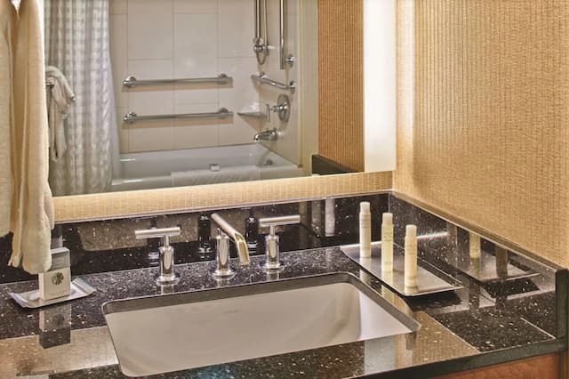 ダブルツリー バイ ヒルトン シアトル エアポート-デラックス ルーム キングベッド 1 台 バリアフリー マウンテンビュー (Bathtub)-2