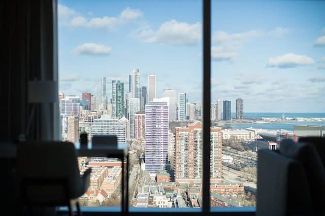 マリオット・マーキス・シカゴ-ルーム キングベッド 1 台 シティビュー-7