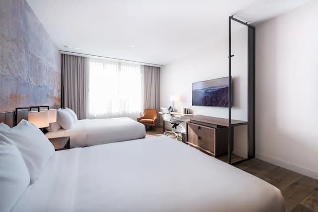 中城酒店-豪華客房, 2 張加大雙人床-3