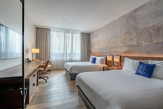 中城酒店-豪華客房, 2 張加大雙人床-12