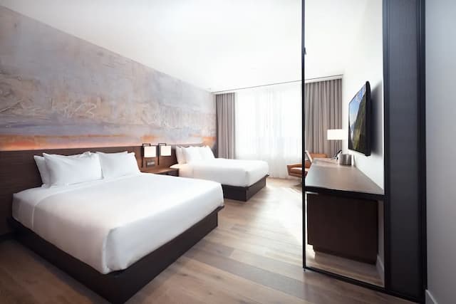 中城酒店-豪華客房, 2 張加大雙人床, 無障礙-5