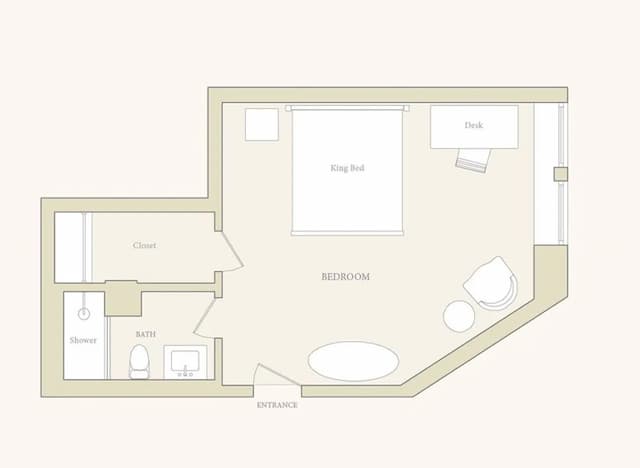 紐約皮埃爾泰姬陵酒店-豪華客房, 1 張特大雙人床, 城市景-5