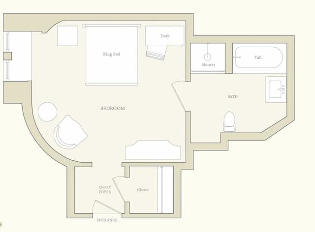 더 피에르, 어 타지 호텔, 뉴욕-룸, 킹사이즈침대 1개, 시내 전망-6