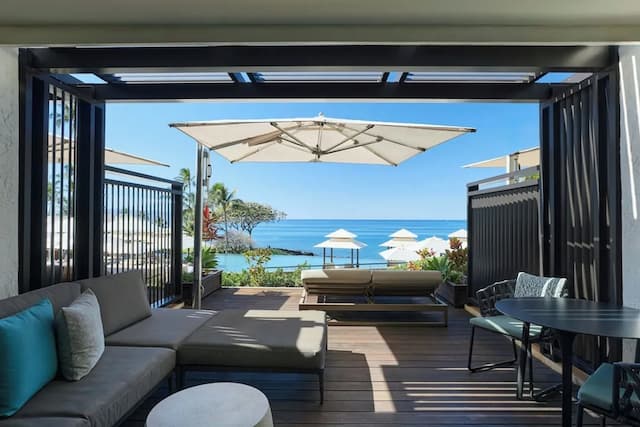 毛伊島萬豪懷里亞海灘渡假村-尊榮客房, 2 張加大雙人床, 地面層 (Sundeck)-3