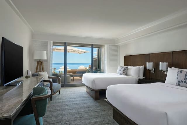 毛伊島萬豪懷里亞海灘渡假村-尊榮客房, 2 張加大雙人床, 地面層 (Sundeck)-1