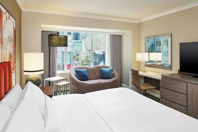 芝加哥密西根大街威斯汀飯店-傳統客房, 1 張特大雙人床 (Mobility Accessible, Tub)-3