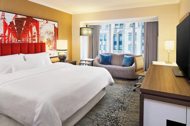 芝加哥密西根大街威斯汀飯店-傳統客房, 1 張特大雙人床 (Mobility Accessible, Tub)-2