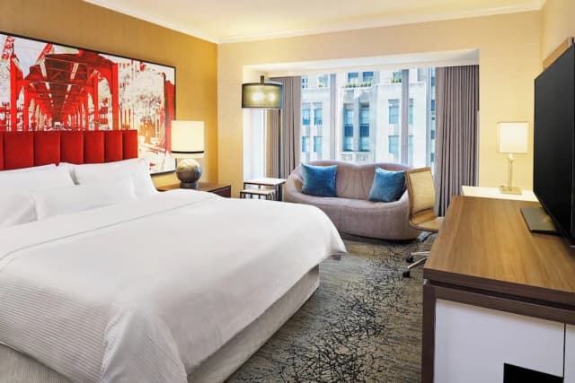 芝加哥密西根大街威斯汀酒店-傳統客房, 1 張特大雙人床 (Mobility Accessible, Roll-In Shower)-2