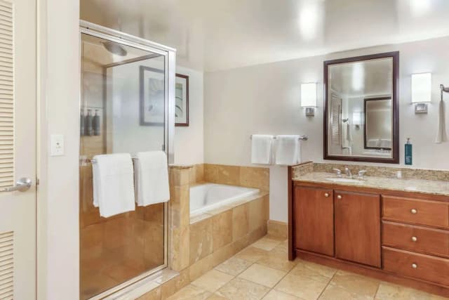 힐튼 베이케이션 클럽 카아나팔리 비치 마우이-룸, 침실 1개, 발코니 (1 King or 2 Doubles Suite Balcony)-5