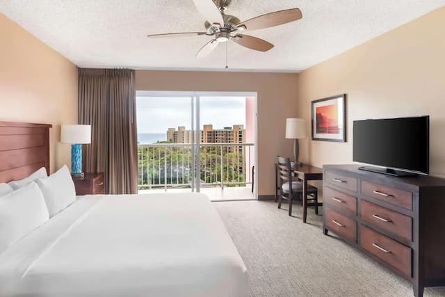 힐튼 베이케이션 클럽 카아나팔리 비치 마우이-룸, 침실 1개, 부분 바다 전망 (King Suite Access Tub)-4