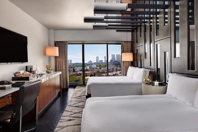 シックスティ ビバリーヒルズ-デラックス ルーム ダブルベッド 2 台-1