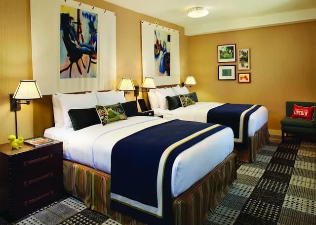 ホテルリンカーン-ルーム ダブルベッド 2 台 レイクビュー-1