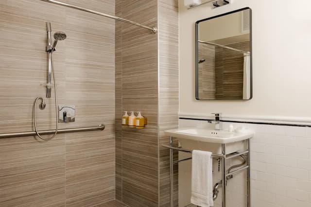 호텔 비쥬-디럭스룸, 퀸사이즈침대 1개, 롤인 샤워 시설-7