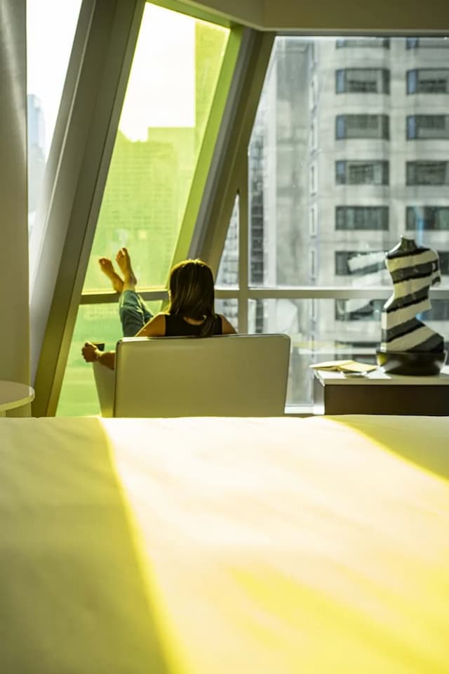 シウィット シカゴ ヒルトン  ホテル-ルーム キングベッド 1 台 禁煙-2