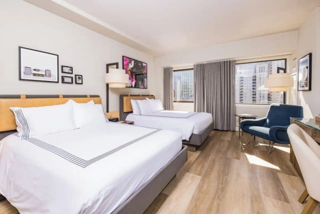 湯普森芝加哥酒店, 凱悅-客房, 2 張標準雙人床-1